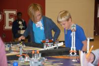 Students at FIRST LEGO League Tournament