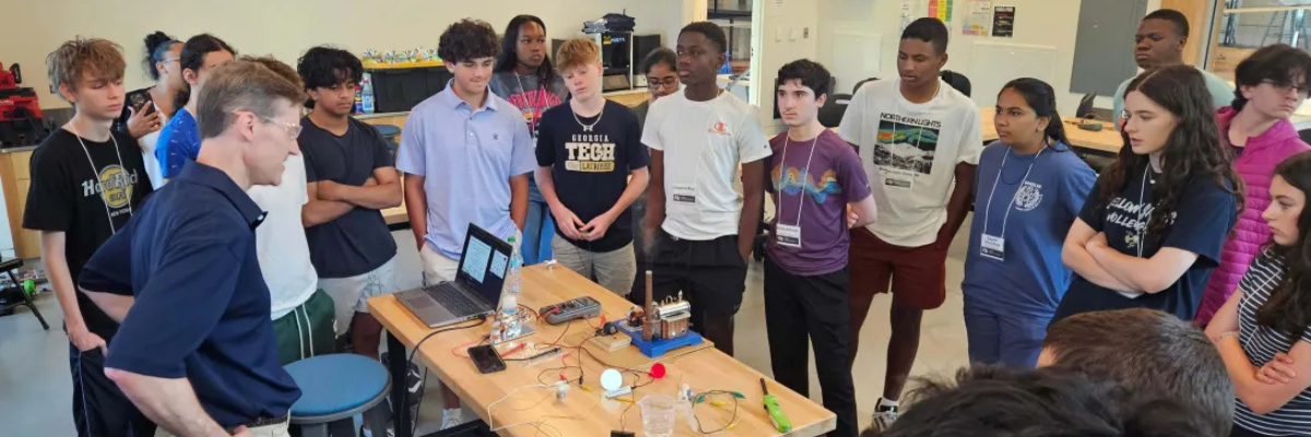 Energy Unplugged is an annual summer camp for high schoolers who learn about energy efficiency principles through applied learning experiences.